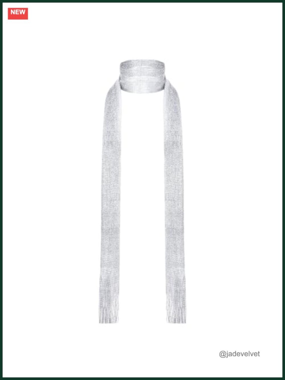 Sequin Scarf for Women Long Skinny Rave Scarf Festival Necktie Head Wrap Belt